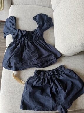 Free People navy set xs